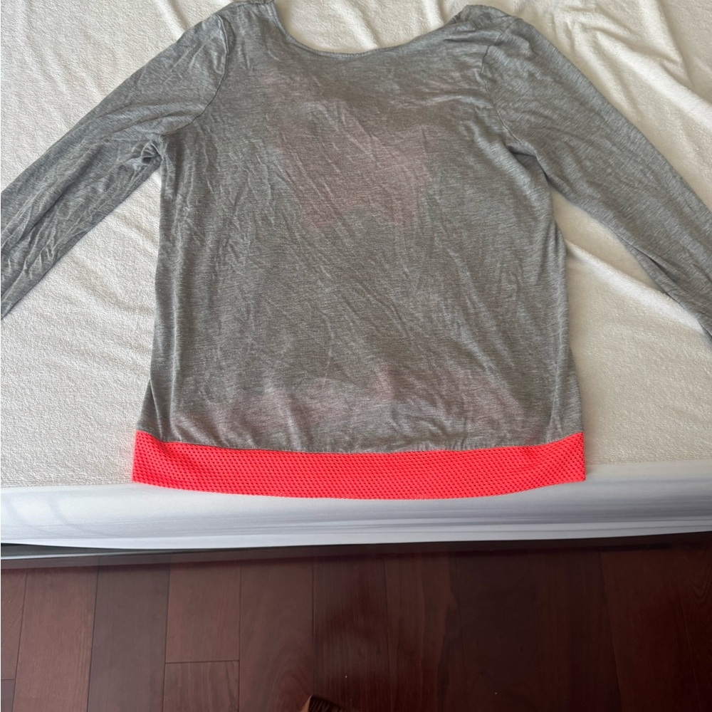 Ramy Brook Gray and Pink Crop Top
